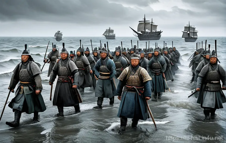 몽골의 일본 원정 실패 원인 - **Samurai Steadfast: Defense of the Hakata Wall**
An imposing view of the formidable stone defen... 몽골의 일본 원정 실패 원인 - **Samurai Steadfast: Defense of the Hakata Wall**
An imposing view of the formidable stone defen...